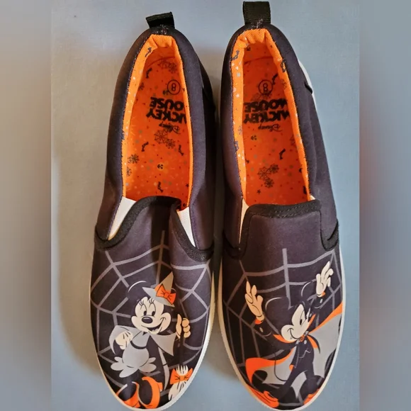 Halloween minnie and mickey slip ons hottopic - Picture 1 of 6